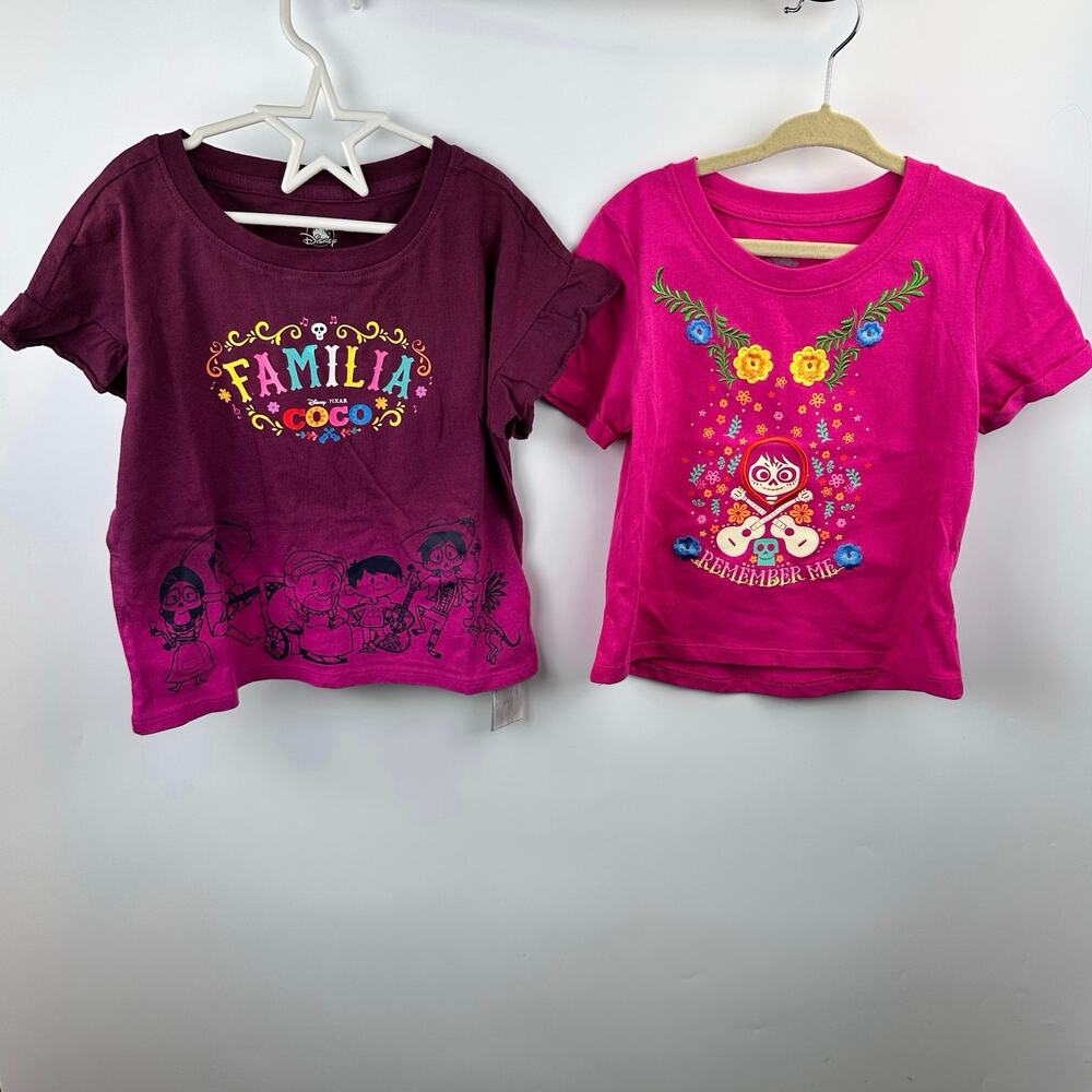 Disney Parks Coco Shirts Lot of 2 Youth XS NWOT